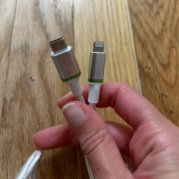 AT&T USB-C to Lightning Braided 8 foot Cable for Apple iPhone - Picture 3 of 8